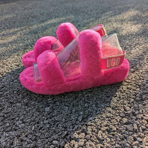 Ugg Oh Yeah Slide Pink sz7 - Picture 3 of 5